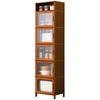 Pequeño aparador de cocina para apartamentos pequeños, estante de almacenamiento multicapa, gabinete de almacenamiento multifuncional, solución de almacenamiento de pie