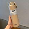 TYESO taza gran capacidad hervidor deportes al aire libre hombres y mujeres portátil acero inoxidable 304 frío y caliente taza de fácil extracción
