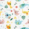 Capa para bolsa de roupas de algodão estampado, malha de algodão classe A para bebês, 300 peças, estampado, dupla face