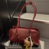 Bolso Cuadrado Pequeño de Gran Capacidad Texturizado Transfronterizo Nuevo Tendencia Otoño e Invierno 2025 Bolso de Hombro y Axila Bolso de Viaje Simple Retro
