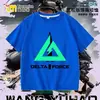 Delta Juego Acción Weilong Periférico Ropa Camiseta de Manga Corta para Niños Verano Unisex Camiseta Básica para Estudiante Top 9