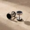 Pendientes Sencillos de Acero Inoxidable con Goteo de Aceite de Lado Único Estilo Japonés y Coreano para Hombres y Mujeres Estudiantes Pendientes Punk Pendientes para Perforaciones Corporales