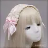 Diadema de Encaje con Lazo Hecha a Mano Estilo Japonés Pinza para el Cabello de Niña Lolita Suave Lindo Accesorio para el Cabello Bidimensional Adorno para el Cabello de Niña Linda
