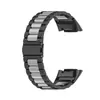 Aplicable a la pulsera Fitbit Charge 5, correa de acero de tres eslabones Charge5, metal, acero inoxidable de tres eslabones, correa de acero para reloj