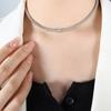 Estilo Japonês e Coreano Geométrico Redondo Feito à Mão com Contas Incrustadas Zircônia Pulseira Colar de Personalidade Conjunto Menina Namorada Joias da Moda