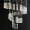 Boda Cristal ciruela tubo de vidrio tubo de iluminación colgante accesorios hotel salón de bodas techo cuentas decorativas cortina de cuentas