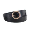 Cinturón de Cuero Retro para Mujer Negro Estilo INS Versátil Cinturón Coreano para Jeans Moda Estilo Hong Kong Fresco Sencillo Personalidad Cinturón de Cintura para Pantalones