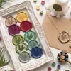 Pegatinas de sellos de cera con diseño de romero, listas para usar, con adhesivo en la parte posterior, perfectas para invitaciones de boda, recuerdos y fines decorativos.; disponible al por mayor