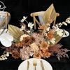 Aniversário Casamento Festa Banquete Jantar Mesa Flor Acabada Comércio Exterior Mesa de Jantar Flor Encosto da Cadeira Flor Decoração de Casamento Flor Artificial Atacado