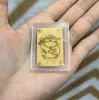 Pegatina para Teléfono Móvil de Oro Puro 999 2 Mg Dios de la Riqueza Caqui Ruyi Talismán de Paz para Atraer Riqueza y Hacerse Rico Regalo Popular Fabricante Venta al por Mayor