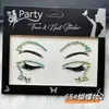 Pegatina para la Cara Pegatina de Diamantes de Imitación Perla Diamante Pegatina de Diamante Flash de Rendimiento Pegatina para Cejas Lunar de Desgarro Pegatina de Maquillaje para Ojos Pegatina para la Cara Joyería de Amor Mariposa