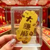 Oro Puro 999 Oro 2mg Pegatina para Teléfono Móvil Pegatina Dorada Creativa que Atrae la Fortuna Regalo Souvenir Regalo de Promoción para Transmisiones en Vivo Hoja de Oro
