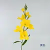 Haste Única Lírio Espada Grande Flor Artificial Decoração Ornamento Flores Alta Qualidade Flor Falsa Sensação de Luxo Casamento Chão Vaso Grande Arranjo de Flores