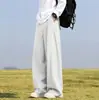 Outono de 2026 Novo Estilo Coreano Simples Calça Masculina Drapeada Modelagem Solta Tamanho Grande Reta Casual HK9711