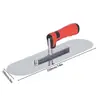 Desempenadeira de Aço Inoxidável de Cabeça Redonda, Desempenadeira para Gesso sem Prego, Raspador para Gesso de Parede, Desempenadeira Grande de Lama Diatomácea Branca
