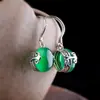Personalidade Prata Tailandês Prata Handmade 925 Jóias de Prata Clássico Clássico Corindo Vermelho Brincos Origem Bens de Fábrica