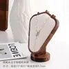 Suporte Exibidor de Joias em Madeira de Nogueira Cabide para Colar Pingente Anel Brinco Rack de Armazenamento Adereços para Vitrine