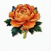 Imanes de Nevera de Flores, Souvenirs de Viaje de Flor de Peonía, Imanes de Hierro Magnéticos de Peonía para Nevera