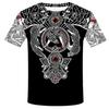 Fábrica de impressão direta T-shirt Viking 3D homens T-shirt comércio exterior explosões Europa e Estados Unidos quente 3dt-shirt gola redonda T-shirt