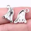 16x13mm 1.3g Plata Antigua Accesorios de Ropa DIY Colgante Fantasma Fantasma