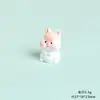 Resina 3D Lindo Hámster Realista Animal Pequeño Decoración de Escritorio de Coche Pequeño Adorno Llavero Colgante de Bolsa