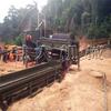Equipo de selección de oro y arena a gran escala, carro de lavado de oro de 400 toneladas de Laos, máquina de extracción de oro y arena móvil con cribado de rodillos de Myanmar