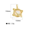Xi Yin Transfronterizo Europa y América ins Moda Personalidad Hip Hop Colgante Perforado Cobre Microincrustado Circonita Colgante de Cobre de 26 Letras