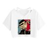Nueva camiseta transfronteriza de Bungo Stray Dogs Wenhao Wild Dog con cuello redondo, manga corta, estilo juvenil, informal, de verano.