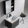 Venta al por mayor de fábrica Nuevo Gabinete de Baño Aleación de Aluminio Moderno Simple Personalidad Lavabo Integrado Lavabo de Baño