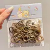 Coloridas y desechables ligas pequeñas para el cabello para mujeres que no dañan el cabello, gomas elásticas para niños, alta elasticidad y cuerdas para el cabello duraderas