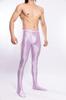 Europeas y Americanas Talla Grande Transfronterizas Amazon Ebay Brillantes Aceitosas Sedosas Leggings de Culturismo Bolsa U Convexo Pantalones de Hombre