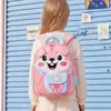 Mochila Infantil para Alunos do Jardim de Infância e Ensino Fundamental, Tubarãozinho de Desenho Animado, Dinossauro Fofo, Mochila Leve para Meninos e Meninas