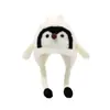 El Sombrerito Hace Ruido Cuando lo Aprietas, un Sombrero Lindo y Súper Adorable de Pingüino para Padre e Hijo para Invierno, Sombrero Espesado y Cálido que Protege los Oídos para Niños y Niñas
