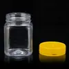 Botella de Plástico Transparente de 200 ml con Tapa Botella Vacía Nueces Almendras Fresa Deshidratada Mango Deshidratado Cereal PET de Grado Alimenticio Botella Cuadrada