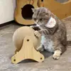 Yuchong Moinho de Vento Personalizado Sisal Resistente ao Desgaste Bola Arranhador para Gatos Rolo Brinquedo Vertical para Animais de Estimação Rolo Multifuncional para Gatos