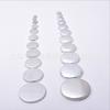 Suministro de Botones para Ropa, Botones Cubiertos de Aluminio con Superficie Plana de Aluminio al por Mayor, Botones Decorativos para Abrigos de Lana, Botones con Agujeros