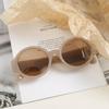 Lentes Xunge 95130 redondos color jalea carey montura pequeña foto callejera gafas de sol de color sólido gafas de sol para mujer gafas de sol para hombre