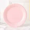 Plato de Papel Desechable Jardín de Niños Niños Hecho a Mano DIY Plato para Pintar Pastel de Cumpleaños Barbacoa Redondo Plato para Cena Venta al por Mayor de Fábrica