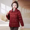 2026 Invierno Nuevo Estilo Chaqueta de Algodón para Madre Mediana Edad Casual Talla Grande Holgada Moldeadora del Cuerpo Cálida Todo Fósforo Ropa de Abrigo Chaqueta de Algodón