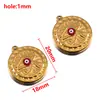 Colgante de Estrella de Mar Ojo del Diablo Estilo Europeo y Americano Acero Inoxidable 304 Joyería con Goteo de Aceite Accesorios para Collares DIY