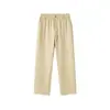 2026 Moda Versátil de Primavera y Otoño Pantalones de Pierna Ancha de Cintura Alta para Mujer Pantalones Largos Casuales Holgados de Pierna Recta Pantalones de Alta Calidad