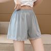 Pantalones de Seguridad de Encaje para Mujer Ropa de Exterior Delgada de Verano Pantalones de Pijama de Seguridad Encaje Anti-rozaduras Pantalones Cortos para Casa de Tres Puntos