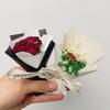 Mini ramo fresco de rosas secas, mini regalo exquisito, flor eterna, gipsófila, decoraciones al por mayor