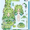 Colección de Disfraces de Hada Pequeña Magia24 hojas grandes de pegatinas de disfraces súper creativas para el minijuego educativo interactivo para niños
