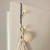 Ins Gancho de Porta de Ferro Doméstico Gancho de Armazenamento para Trás da Porta Gancho de Casaco sem Furo Gancho para Quarto Cozinha e Banheiro Venda por Atacado