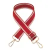 Nova cor dourada e prateada alça de ombro de seda alça longa transversal de ombro feminina acessórios de bagagem alça decorativa alça de bolsa de comércio exterior