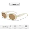 Nuevas Gafas de Sol Ovaladas Retro Europeas Americanas para Hombre Personalidad de Alta Gama Gafas de Sol con Protección UV para Mujer Estilo Vacacional Venta al por Mayor