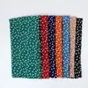 Tejido de seda coreana de alta calidad, estampado floral pequeño, adecuado para vestidos, faldas y cheongsams, un tejido de gasa fresco y delicado para mujer