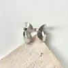 Anillo Geométrico Irregular de Raya Hueca para Mujer, Diseño de Nicho Estilo Ins, Anillo Abierto Simple y Elegante para Dedo Índice, Moderno