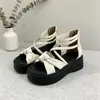 Nuevo Diseño Sensación Casual con Tirantes Zapatos Altos de Playa para Mujer Sandalias Romanas Elegantes de Suela Gruesa Verano 2025
